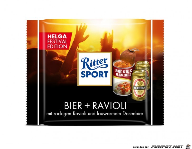 Ritter Sport Bier Ravioli