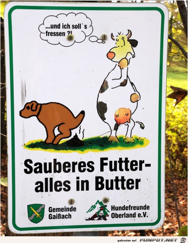 Sauberes Futter