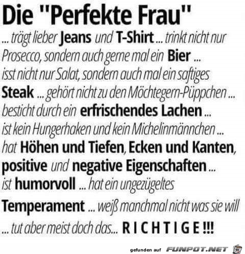 perfekte Frau