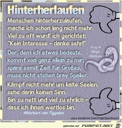 Hinterherlaufen Magic Hinterherlaufen Magic