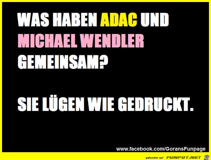 was haben ADAC und Wendler...