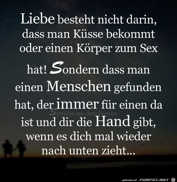 Liebe besteht nicht darin Liebe besteht nicht darin