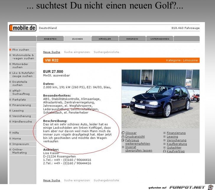 Biete VW Golf