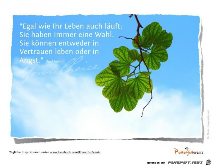 Egal wie Ihr Leben auch läuft... Egal wie Ihr Leben auch läuft...