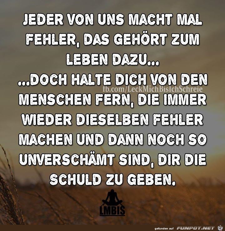 Jeder macht Fehler