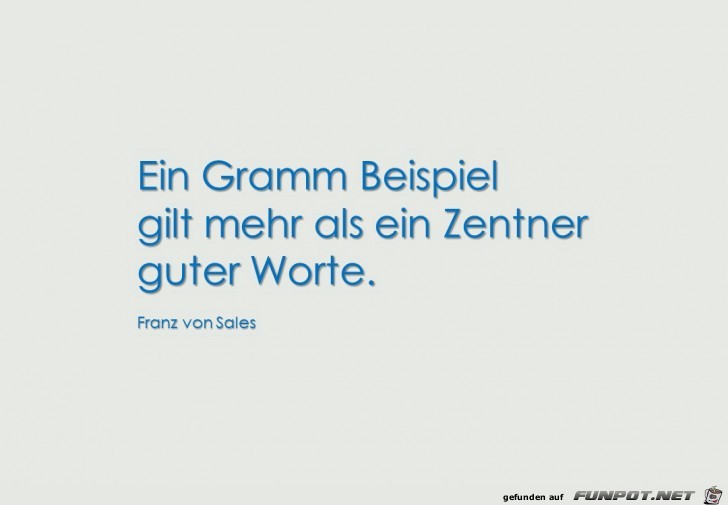 Ein Gramm Beispiel