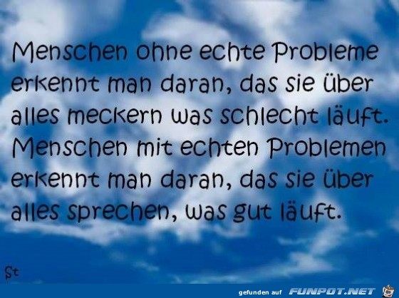 ohne echte probleme