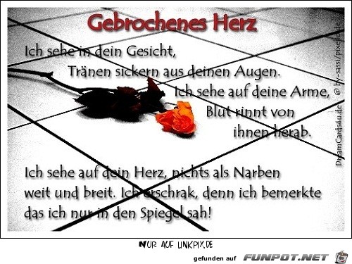 gebrochenes herz 