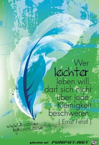 wer leichter leben will