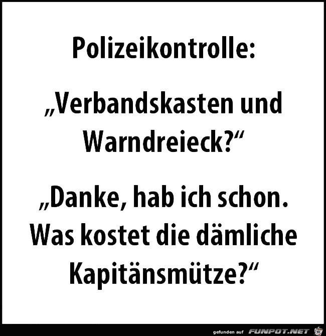 Polizeikontrolle Polizeikontrolle