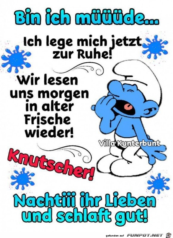 bin ich muede