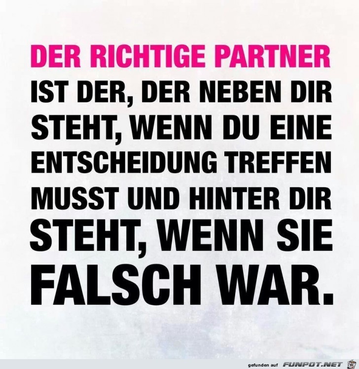 der richtige Partner