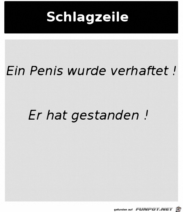 die Schlagzeile des Tages die Schlagzeile des Tages