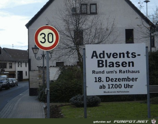 Advents-Blasen