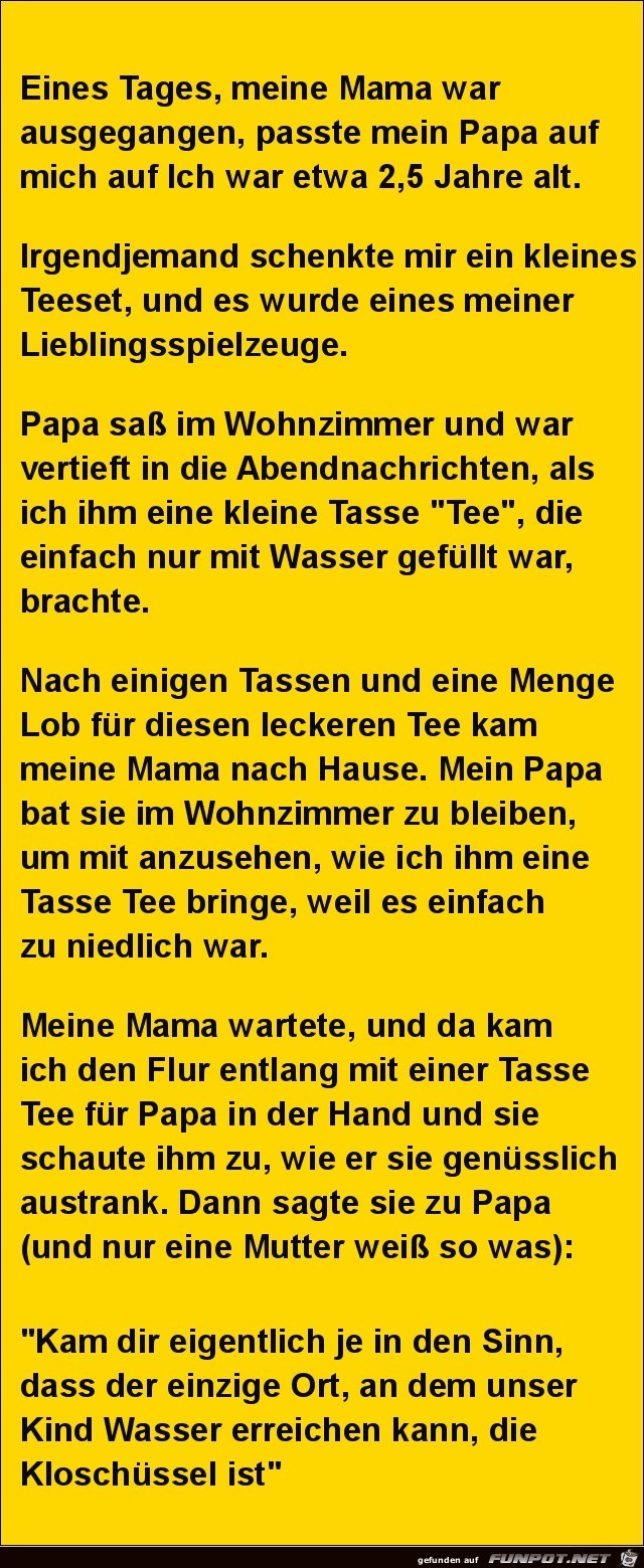 Papa passt auf