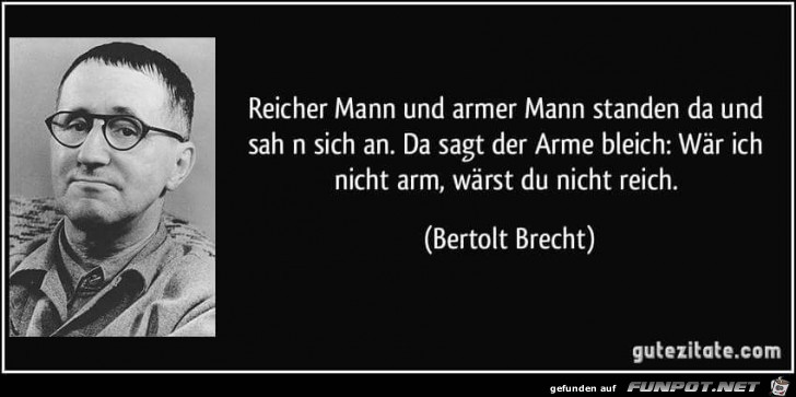 reicher Mann und armer mann