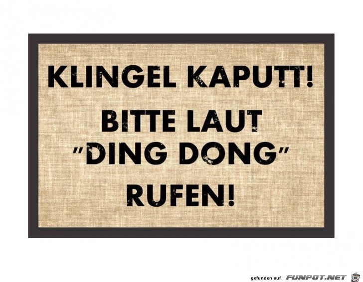 Klingel Kaputt Klingel Kaputt
