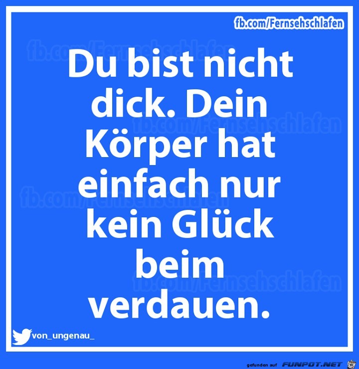 nicht dick