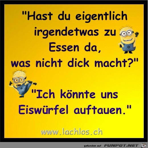 was nicht dick macht