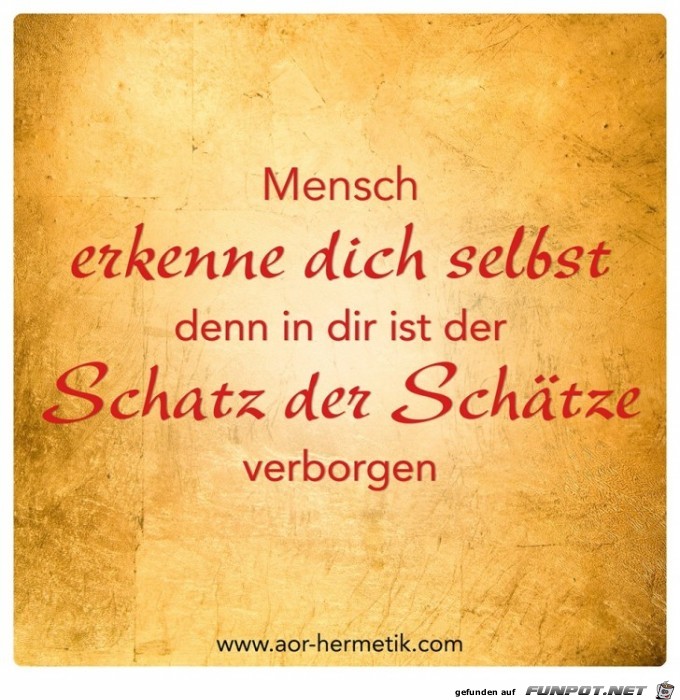 Erkenne dich selbst