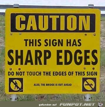 Lustiges Schild Lustiges Schild