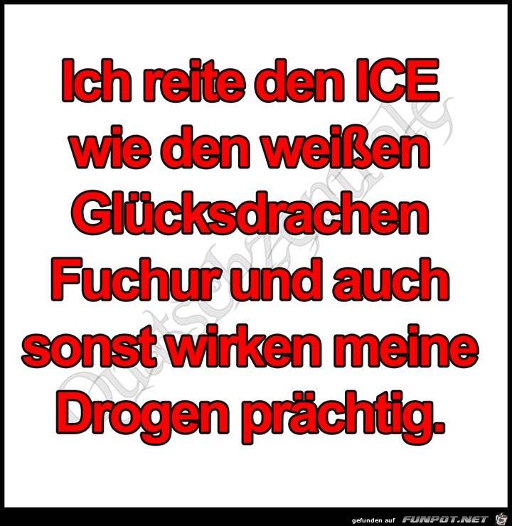 Ich reite den ICE...