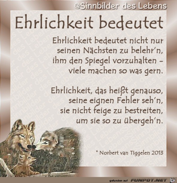 Ehrlichkeit bedeutet 