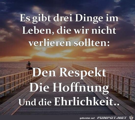 es gibt drei Dinge es gibt drei Dinge