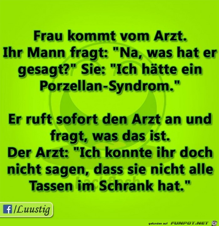 Frau kommt vom Arzt