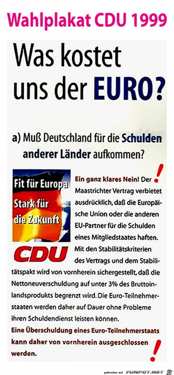 Wahlplakat 1999