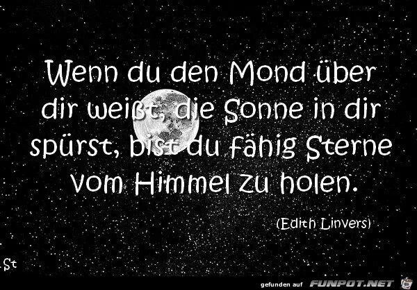 Wenn Du den Mond... Wenn Du den Mond...