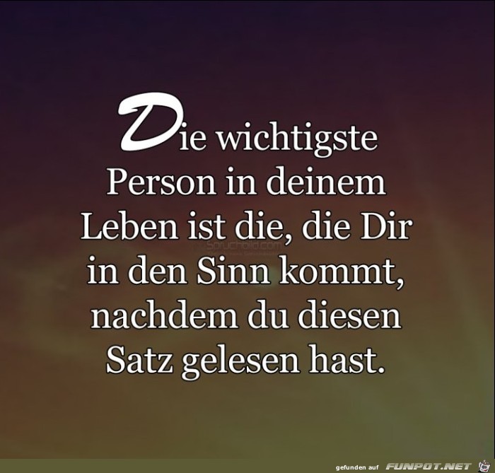 die wichtigste Person