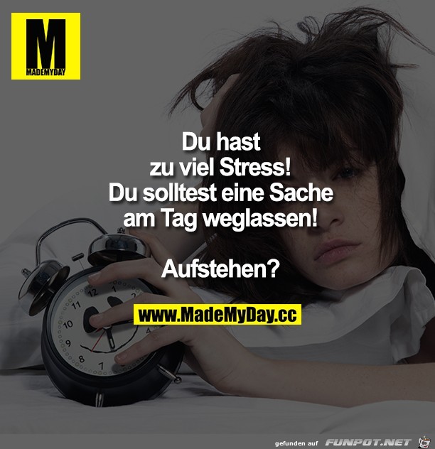 Zu viel Stress