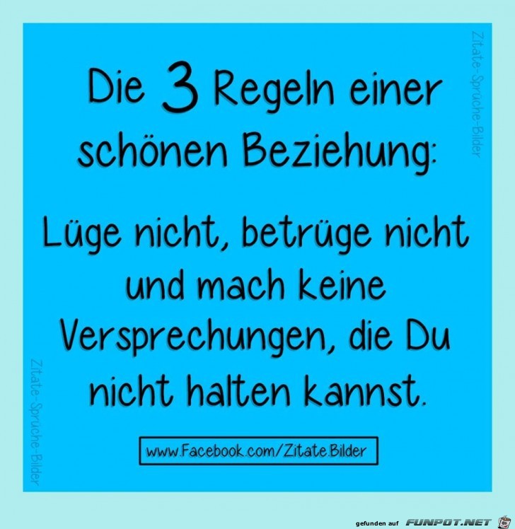 Die 3 Regeln