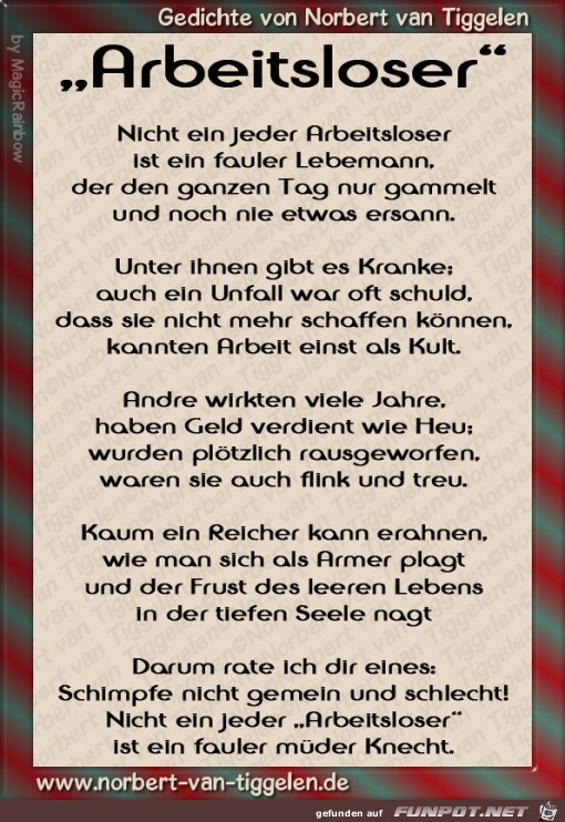 Arbeitsloser- Arbeitsloser-
