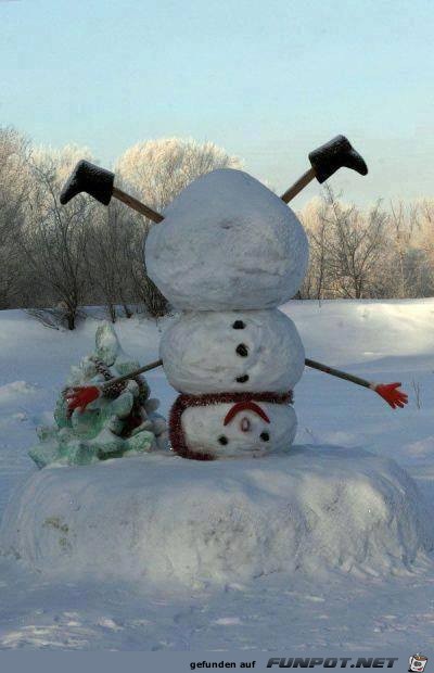 Schneemann Kopfstand Schneemann Kopfstand