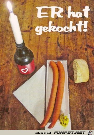 Er hat gekocht Er hat gekocht