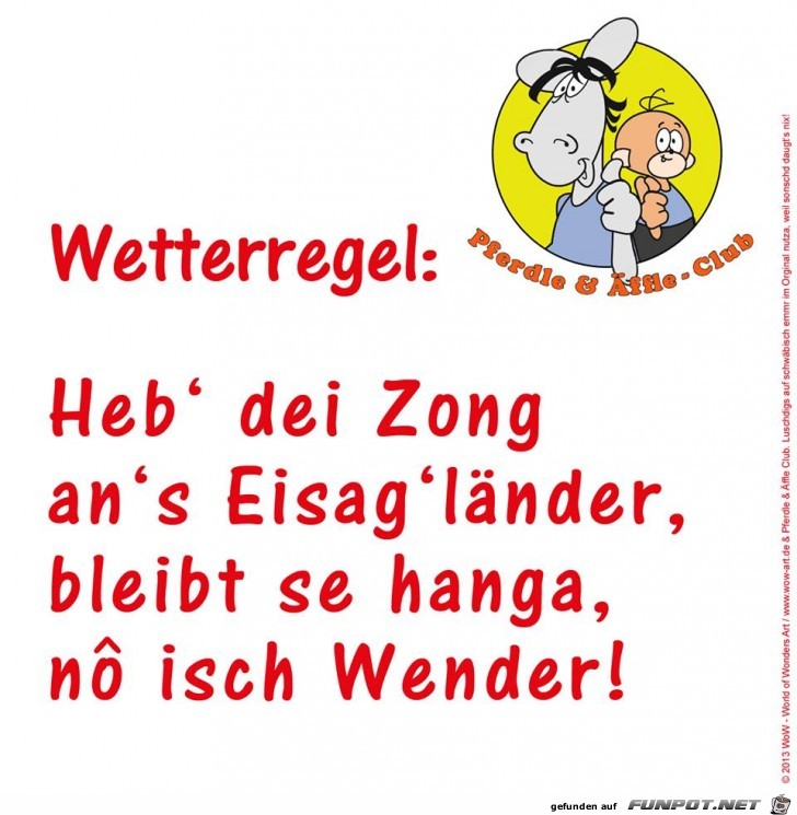 Wetterregel Wetterregel