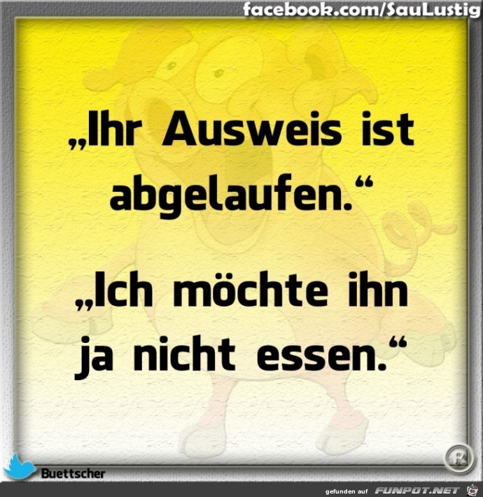  Ausweis ist abgelaufen