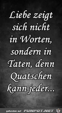 Liebe zeigt Liebe zeigt