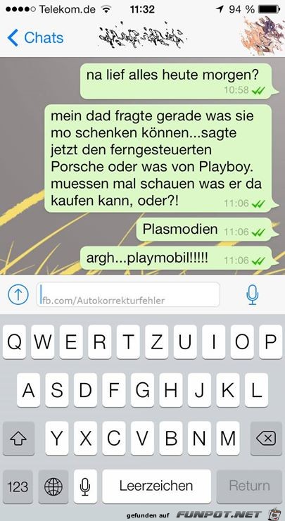 Autokorrektur Playmobil