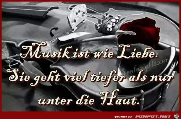 musik ist wie liebe