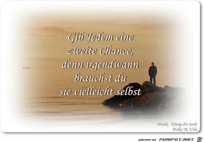 gib jedem eine zweite Chance gib jedem eine zweite Chance
