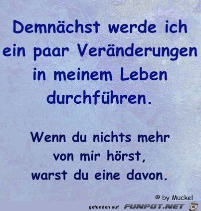 Veraenderungen Veraenderungen