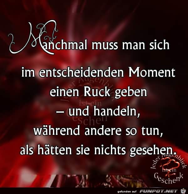 Manchmal