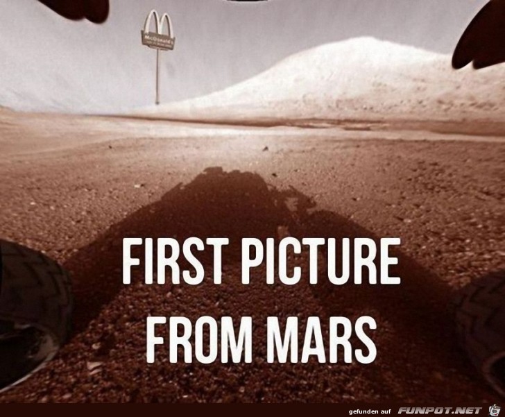 erstes Bild vom Mars!