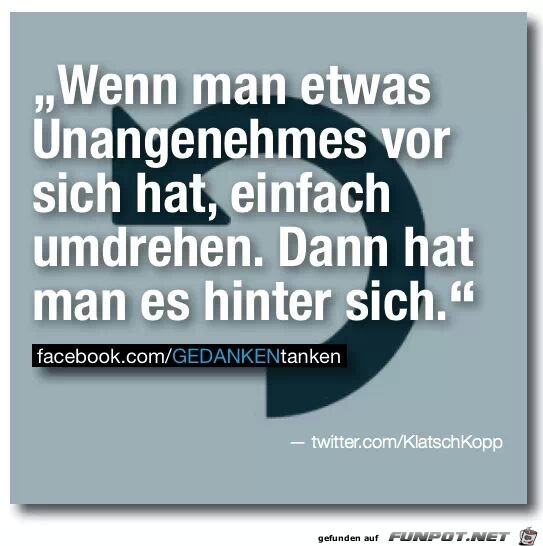 einfach umdrehen