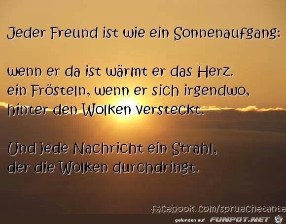 Jeder Freund ist wie ein...