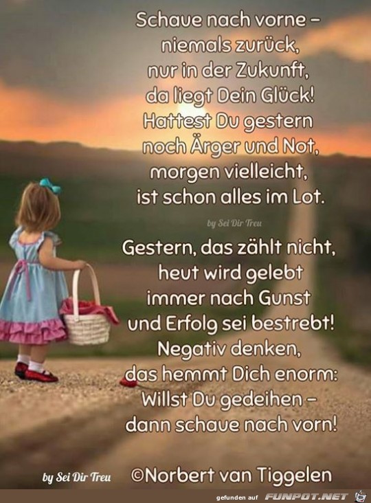 schau nach vorne schau nach vorne