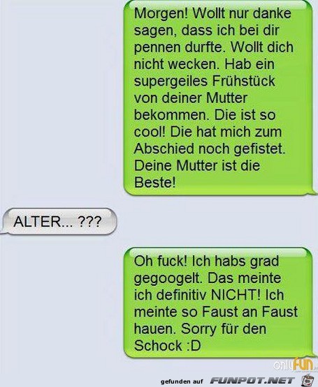 Peinliche SMS Peinliche SMS